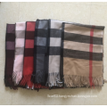 winter warm custom cashmere pashmina check scarf